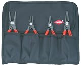 クニペックス (KNIPEX) スナップリングプライヤー KNIPEX 001957 精密スナップリングプライヤーセット(4本組) 001957