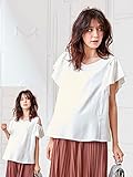Angeliebe エンジェリーベ マタニティ 授乳口付き 2WAY オープン ショルダー トップス 妊婦服 産前 産後 L ホワイト 21945 21945170