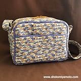 SHOKO MIYAMOTO 通園バッグ：リバティ カーズ（ブラウン） マット コーティング済み