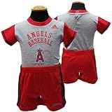 adidas アディダス ベビー ロンパース＆ショートパンツ 上下セット 12ヶ月