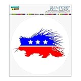 自由党のポルキュパイン自動車用車窓ロッカーサークルバンパーステッカー