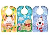 Baby Waterproof Stereo Soft Bib Sets 3pcs/6 Months-3 Years by Smart Kids