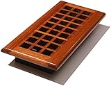 Decor Grates WEC410-N Lattice Wood Floor Register, Natural Cherry, 4-Inch by 10-Inch [並行輸入品]