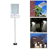 botrong 36 LEDソーラーモーションセンサーライト安全ライト屋外防水ガーデンライト Approx.180*110*30 mm ホワイト
