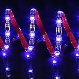 OUTAD LED light Strip,16.4ft Waterproof IP65 5050 SMD RGB 300 LED Flexible Strip Light Black PCB Boa