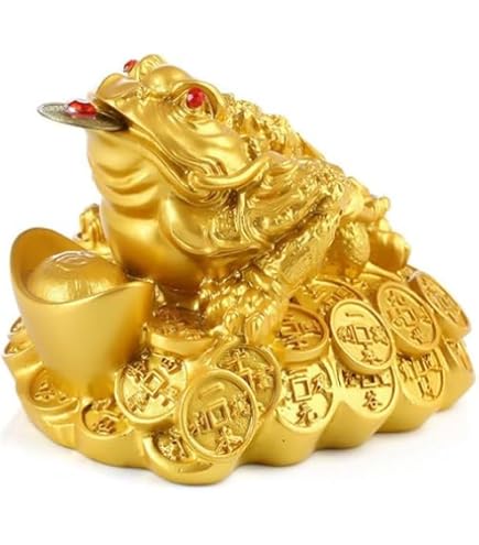 Amazon.co.jp: 信楽焼 置物 金運蛙(大) 幅11x奥12x高さ9.5cm 566-04
