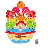 海底の世界のバランスつみき ブロック バランスゲーム 立体パズル - Happytime CT16005 (2017新発売) 18ヶ月頃 幼児プレゼント パズル玩具 おもちゃ