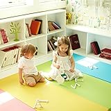 エッグマット　カラーフォルダーニュースマートーカラースーパーグランドSG（240ｘ140ｘ4ｃｍ）防音マット、キッズマット、プレイマット