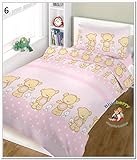 BlueberryShop 2 pcs BABY COT BED BUNDLE BEDDING SET DUVET+PILLOW COVERS 90 x 120 cm (35.5" x 47") ( 