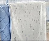 ARIBEBE Natural Baby gauze blanket [並行輸入品] (Polka Blue)