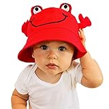 Huggalugs子供のレッドPinch Me Crab LobsterサンハットUPF 50 + カラー: レッド