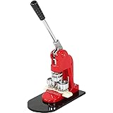 Qiilu 缶バッジマシーン バッチ バッヂ マシン アルミバッジマシン 金型付き32mm用 バッジ1000個セット ハンドクラフト 製作 業務用