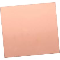 銅板の飾り　銅板プレート Amazon.co.jp: ABOOFAN 1枚 赤銅板 フォイルアート 金フォイル