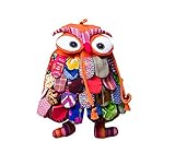 エスニックスタイル手作りの特別キッズリュックかわいいフクロウ気まぐれなバックパックオレンジ