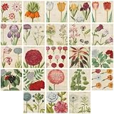 moin moin シール フレークシール | ドーナツ 紅茶 ティー 珈琲 ケーキ 薔薇 ローズ 花 | 午後のティータイム 92枚セット 2007sl32