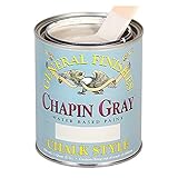 General Finishes MCGQ Chalk Style Paint, 1 quart, Chapin Gray [並行輸入品]