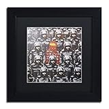 Trademark Fine Art 24th Street 2 Wall Decor by Banksy 11 x 11 Black Frame Black Matte [並行輸入品]