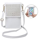 seOSTO 4WAY ショルダーポーチ ミニ 携帯 ポーチ レディース 可愛い スマホバッグ 小さい 軽量 ショルダーバッグ 肩掛け 斜め掛け 合皮 (ベージュ)