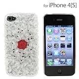 [Softbank iPhone 4S/4専用]食品サンプル愛飯4S/4カバー(日の丸弁当)【ストラップヤのオリジナル!!愛飯シリーズ】