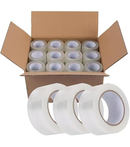 Amazon.co.jp: TANOSEE OPPテープ 透明 48mm×50m 50μm 1セット(50巻