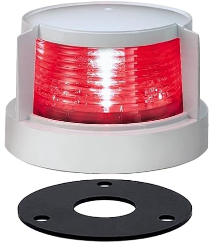Amazon.co.jp: 航海灯 左舷灯 赤灯/左側 レッド 第二種舷灯 12V ボディ