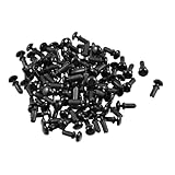 uxcell プッシュリベット　R2048リベット　PCBファスナー　ナイロン素材　ブラック　100個入り