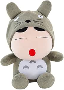 Amazon クレヨンしんちゃん トトロ服 新之助 あくびをしている おもちゃ ３５ｃｍ ぬいぐるみ おもちゃ