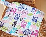 Medium ウェットバック ( ファスナーつき 防水ポーチ ) おむつポーチ トラベルポーチ シューズバック Michael Miller レトロウッドランド