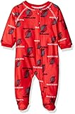 NBA Portland Trail Blazers新生児Sleepwear All Over Print Zip Upカバーオール、0 – 3ヶ月,レッド
