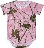 Trail Crest Infant Camo onesie-半袖ボディスーツ カラー: ピンク