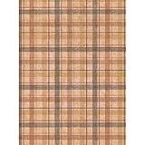 York Wallcoverings KZ4210SMP York Kids IV Woven Plaid 8-Inch x 10-Inch Memo Sample Wallpaper, Brown/