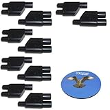 HQRP 5ペアMC3 T分岐ソーラーパネルコネクタM/ M/ F＆F/ F/ M（1F2M＆1M2F） - PV /太陽光発電システム + HQRP コースター