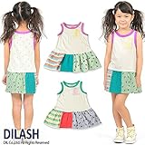 (ディラッシュ)DILASH 盛夏'15 ノースリーブワンピース 120 グリーン