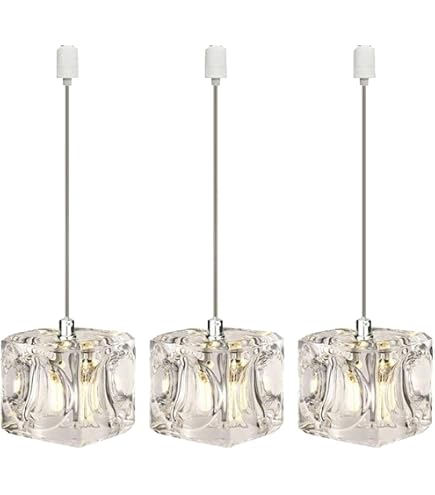 Amazon.co.jp : SAITODOU LED キューブ ペンダントライト クリスタル