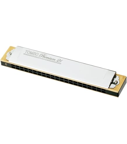 Amazon.co.jp: TOMBO トンボ 複音ハーモニカ D#m調 プレミアム 21穴