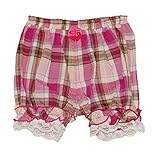 女の子綿100％裾にレースとフリルを使ったかぼちゃパンツ90cm：100cm (100cm)