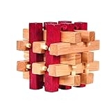 3D　立体　木製　パズル　積み木　知育　知的玩具　孔明ロック　面白い　パズルゲーム　ギフト