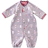 赤ちゃんの城 ツーウェイドレス しろくま 50～70 グレー