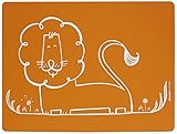 modern-twist Baby Meal-Mat Silicone Placemat, Dandy Lion, Orange [並行輸入品]