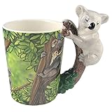 Ceramic Jungle Mug with Koala Shaped Handle