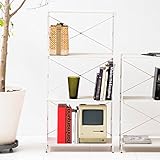 set-ta-rack4-wh/nspシェルフ・ラック 単品-トール（棚板4枚） PVC（ホワイト）|別売キャスターご用意