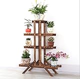 多段鉢植え植物ディスプレイスタンド木製植物フラワースタンドバルコニー居間屋外フラワースタンド