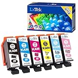 LxTek KAM-6CL-L 互換インクカートリッジ エプソン(Epson)用 KAM カメ インク 6色セット 大容量/説明書付/個包装 EP-882AW EP-882AB EP-882AR EP-881AW EP-881AB EP-881AR EP-881AN EP-885AB EP-885A