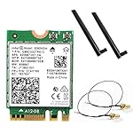 Intel (インテル) Wirelss-AC9260NGW 802.11ac (1,733Mbps) MU-MIMO & Bluetooth5 + 5dB 5GHz/2.4GHzロッドアンテナ・アンテナケーブル セット