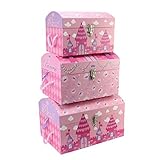 Tri-Coastal Design Princess Castle Set 3 Nested Domed Trunks by Miss Bo Peep