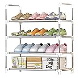 Rara Life シューズラック 靴棚 玄関収納 下駄箱 靴箱 靴入れ 3段 4段 5段 6段 7段 (4段)