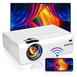 WiMiUS プロジェクター 5000lm 小型 WiFi ホームプロジェクター 1920×1080P最大解像度 HIFIスピーカー ズーム