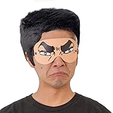 [ルカン] 051AM 【 なりきりスナイパーセット 】 角刈り かつら アイマスク スナイパー お笑い 漫画 コスプレ 仮装 衣装 変装 イベント ジョーク グッズ ネタ 面白