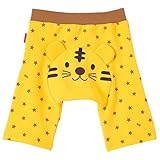 ミキハウス ホットビスケッツ(MIKIHOUSE HOT BISCUITS) おしりにアニマル・8分丈総柄べビーパンツ (70cm・80cm・90cm) 70cm 黄