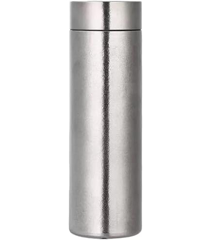 Amazon | 水筒 純チタン 450ml 魔法瓶 真空 二重構造 6時間以上の保温